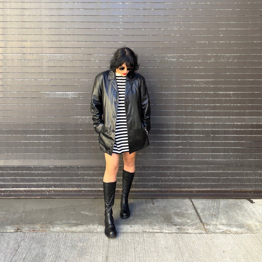 VAGABOND SHOEMAKERS - KENOVA TALL BOOT IN BLACK LEATHER