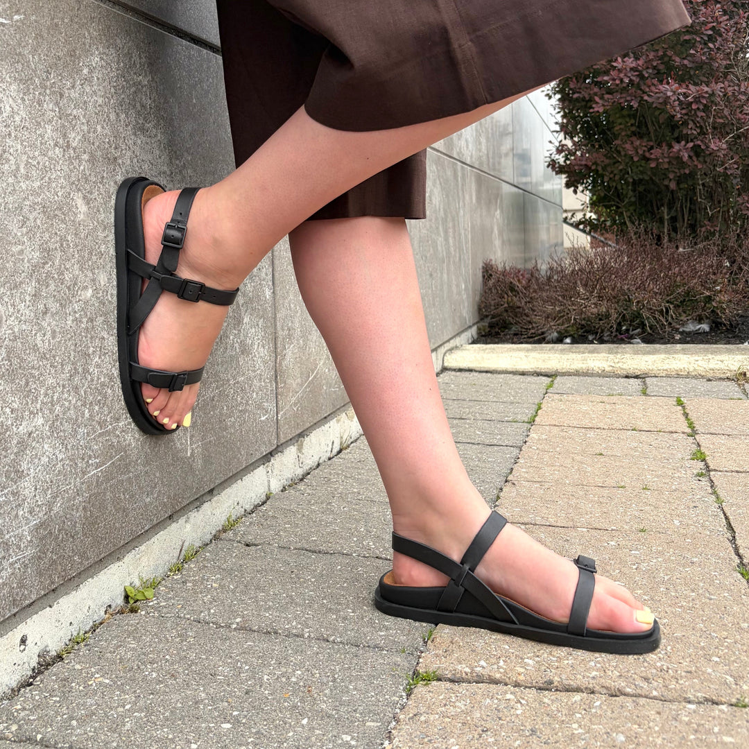 CAMPER - LUC SANDAL K201883-001 IN BLACK LEATHER