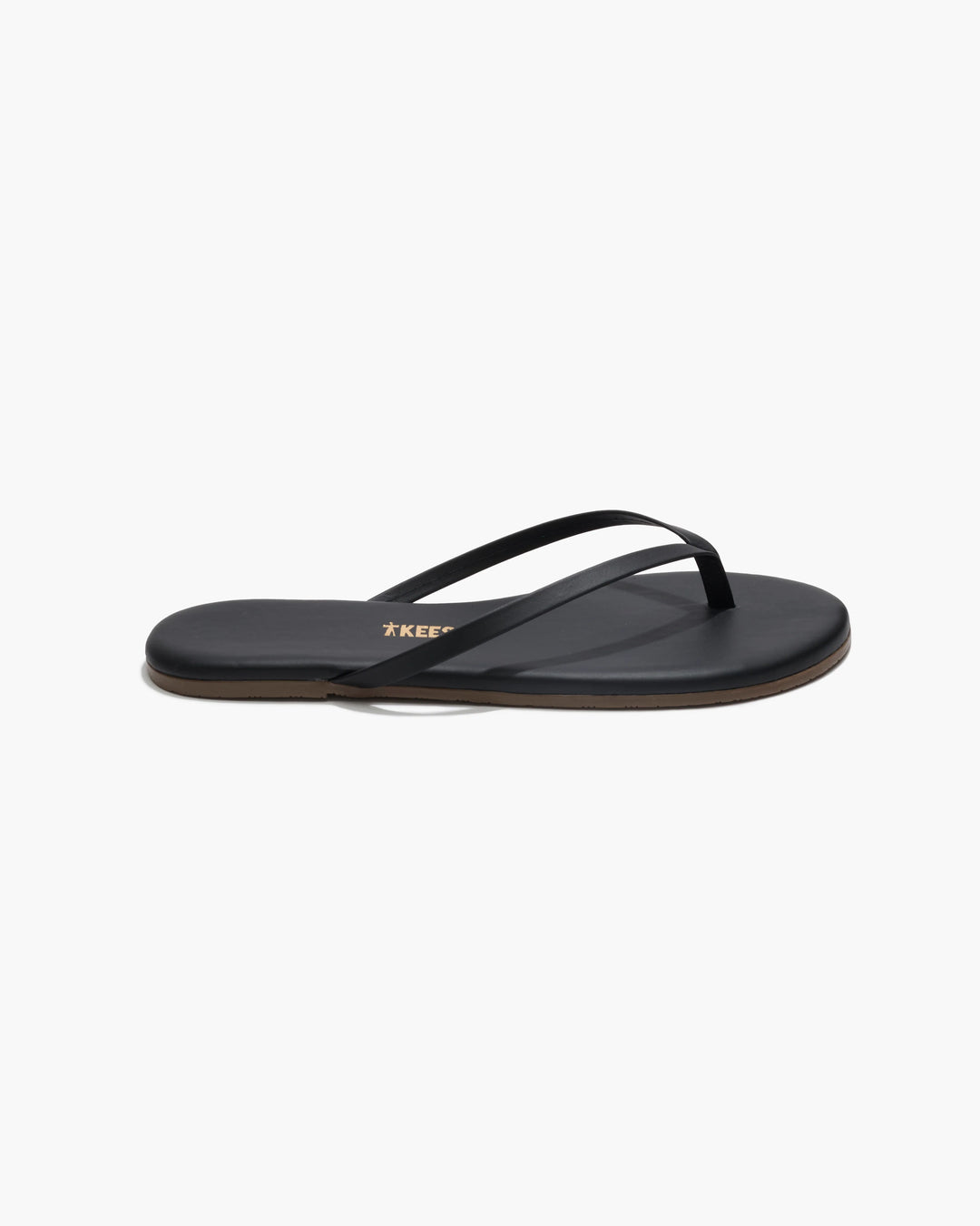 TKEES - LILY LINERS THONG SANDAL IN SABLE LEATHER
