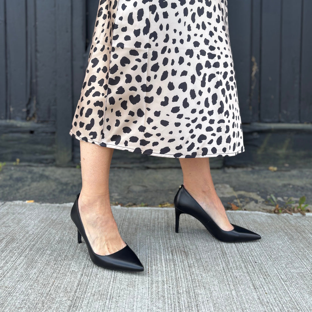 MICHAEL KORS - ALINA FLEX PUMP IN BLACK LEATHER