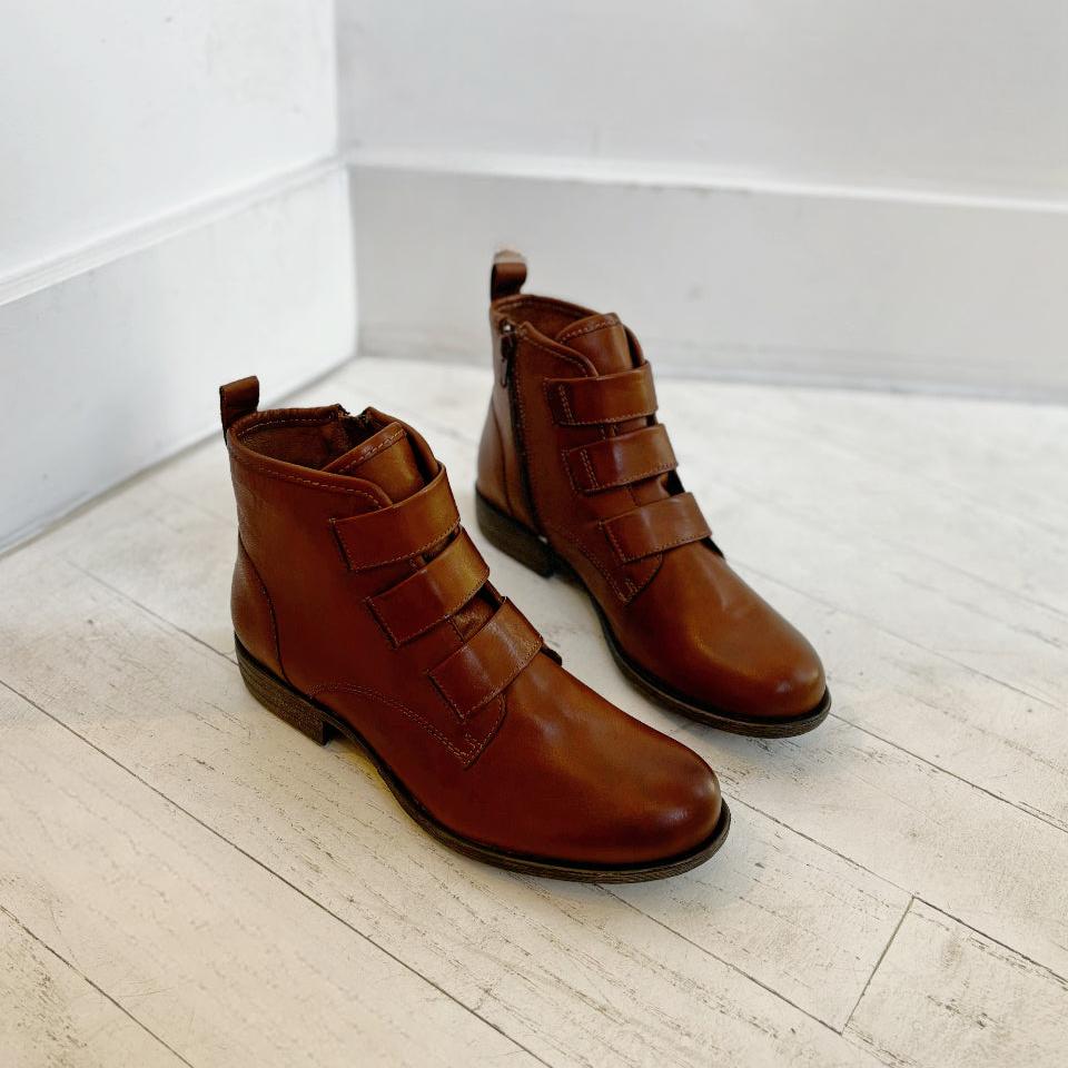 MIZ MOOZ - LANNA BOOTIE IN BRANDY LEATHER