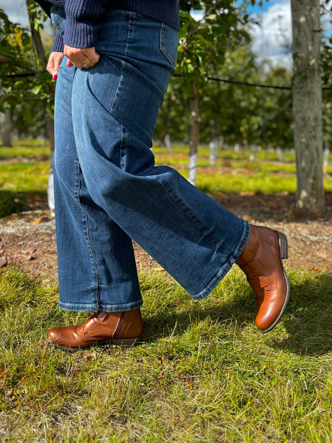 MIZ MOOZ - LANNA BOOTIE IN BRANDY LEATHER