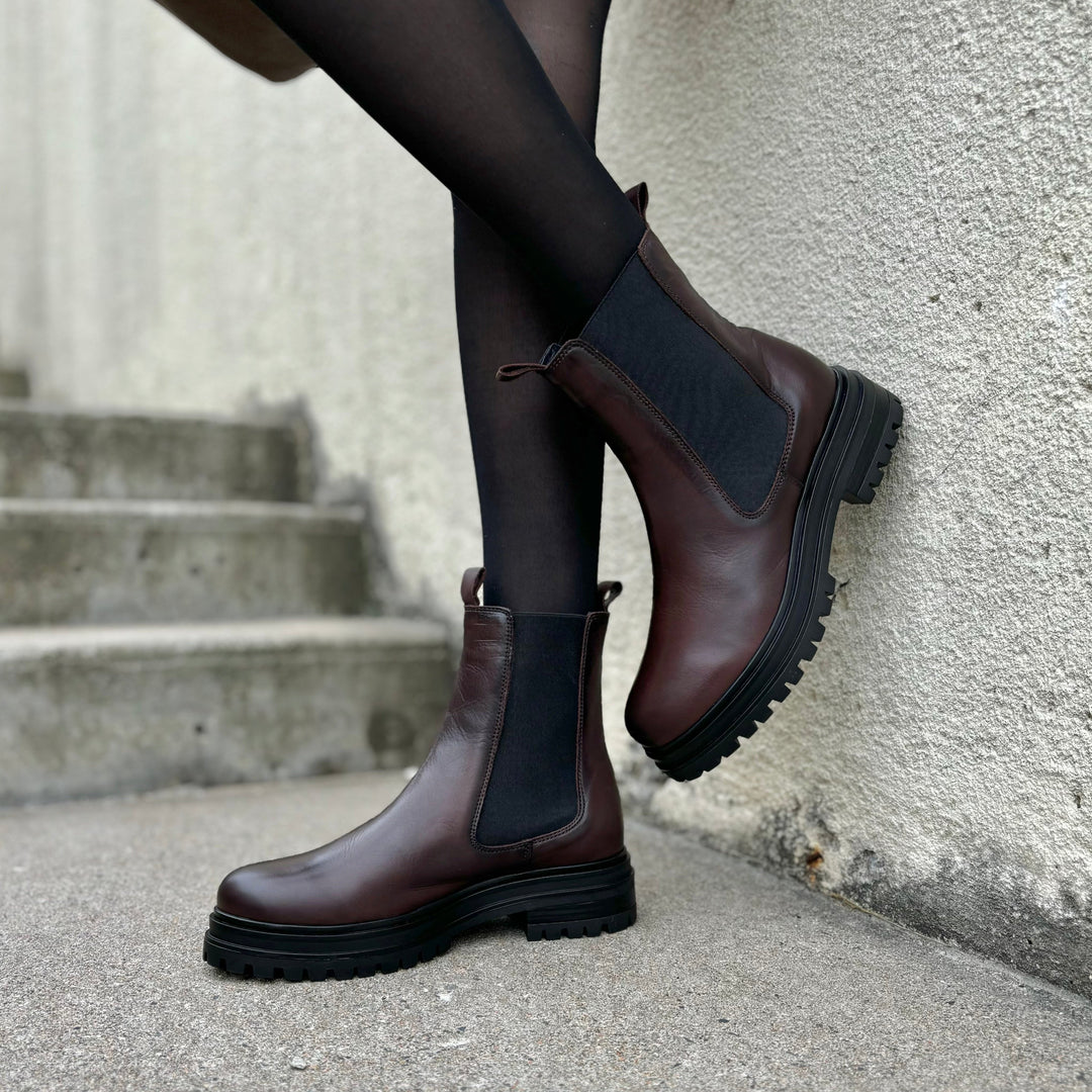MIZ MOOZ - LIZETTE BOOT IN BROWN ANTIQUE LEATHER