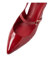 MOLLINI - DELANEY HEELED MARY JANE IN DEEP RED PATENT LEATHER