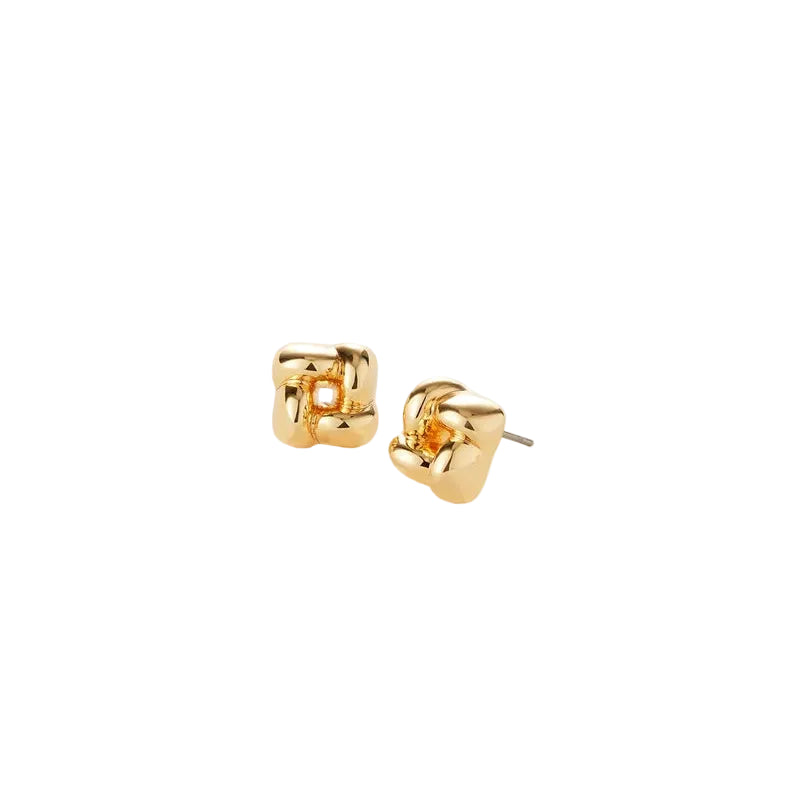 JENNY BIRD - MINI WOVEN EARRING IN GOLD HIGH POLISH