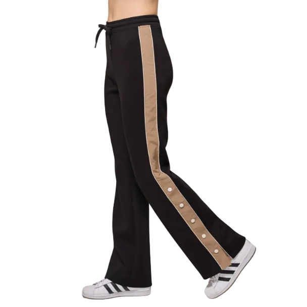 MPG SPORT - PERFORMANCE TRACK PANT IN BLACK/BROWNIE