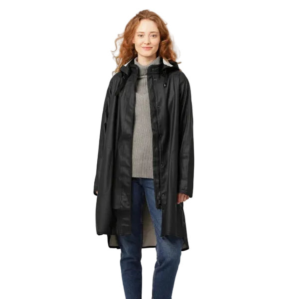 ILSE JACOBSEN - LONG RAIN COAT RAIN71 IN BLACK
