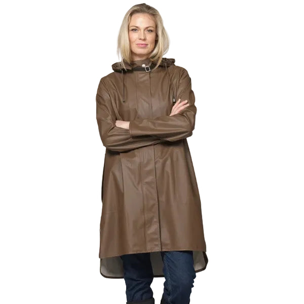 ILSE JACOBSEN - LONG RAIN COAT RAIN71 IN MUD