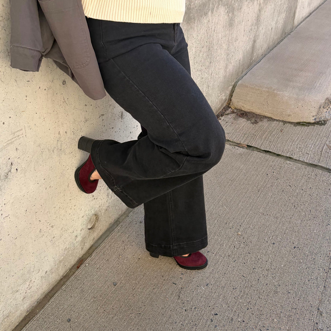 ATELIERS - REESE PUMP IN BORDO SUEDE