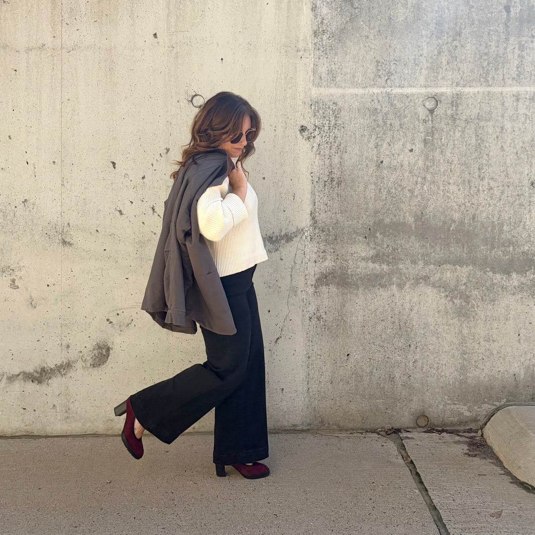 ATELIERS - REESE PUMP IN BORDO SUEDE