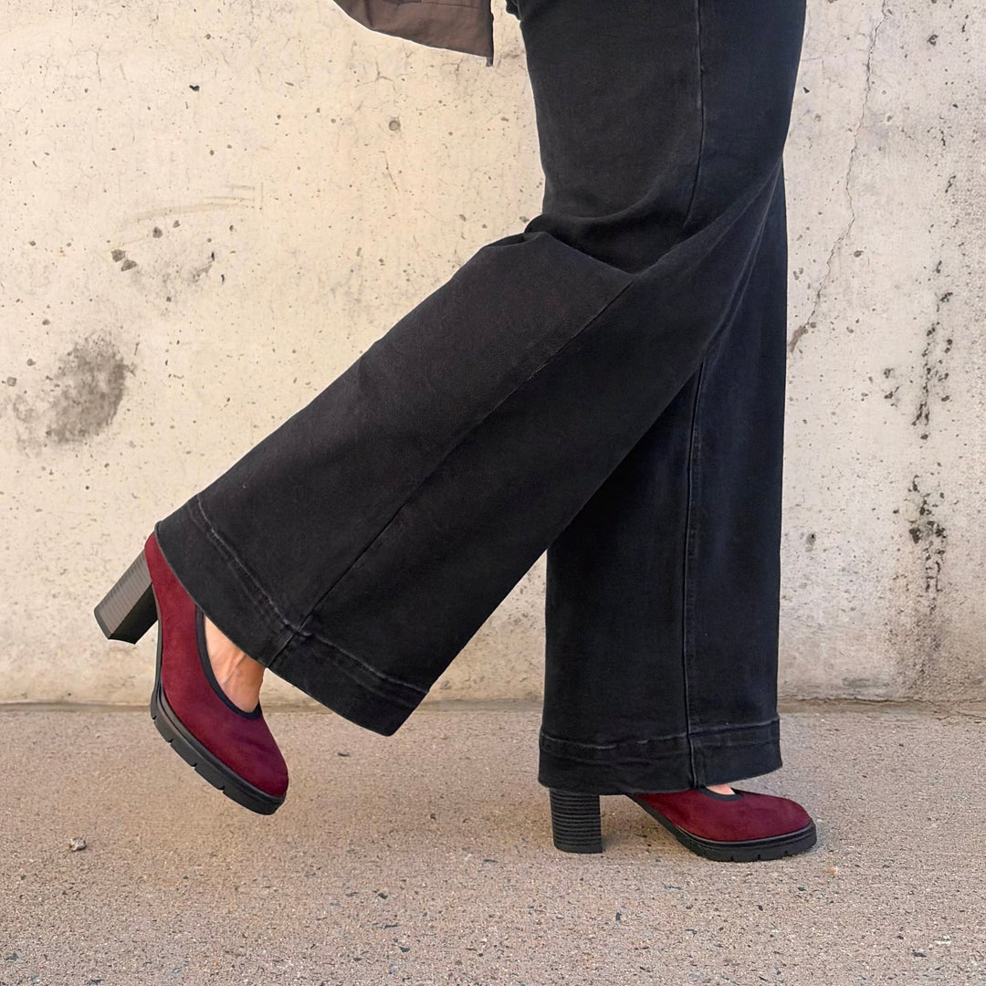 ATELIERS - REESE PUMP IN BORDO SUEDE