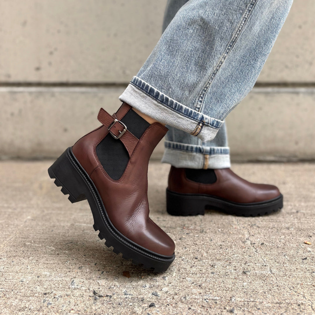 MIZ MOOZ - SCOTTIE BOOT IN BROWN LEATHER