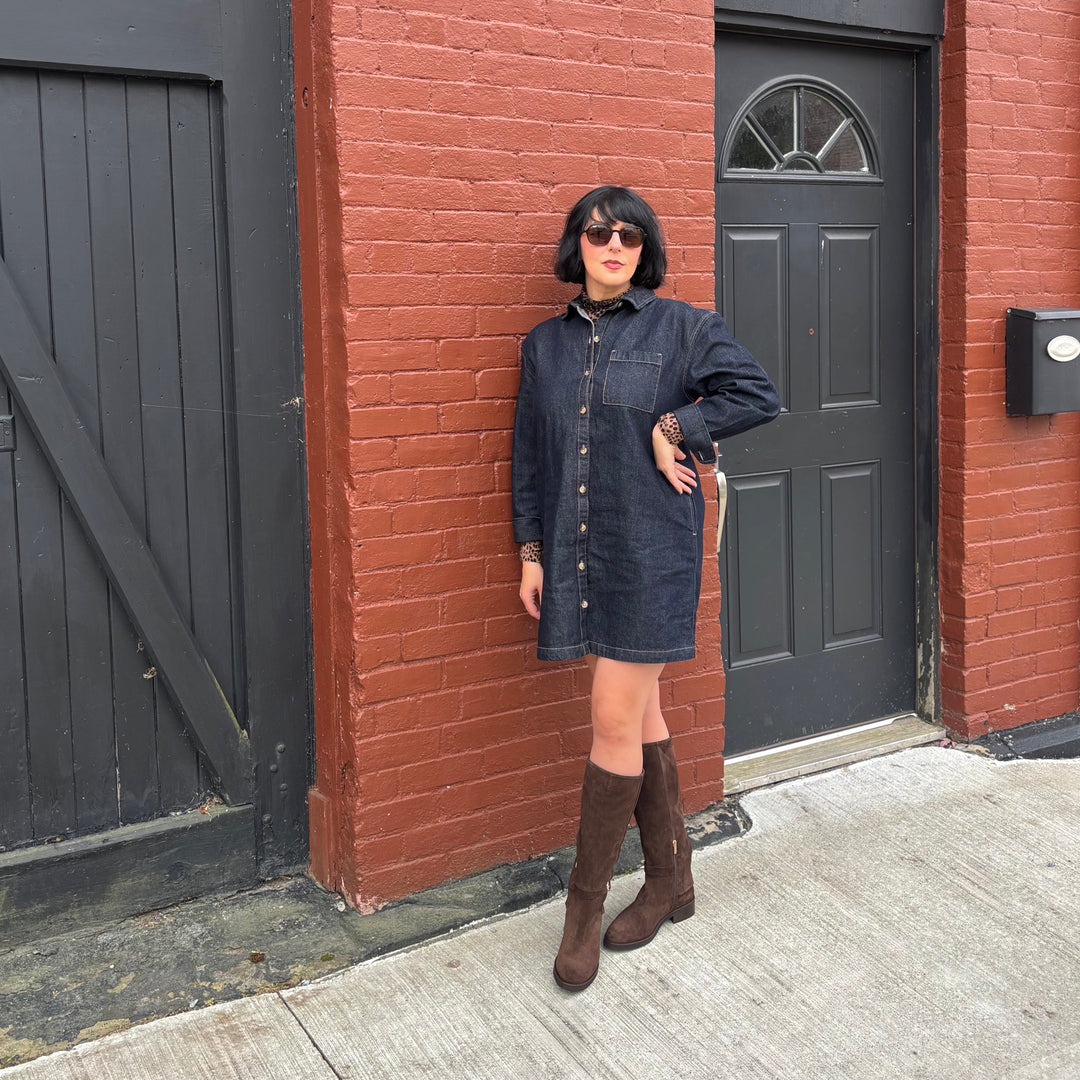 ATELEIRS -  SENECA TALL BOOT IN BROWN SUEDE