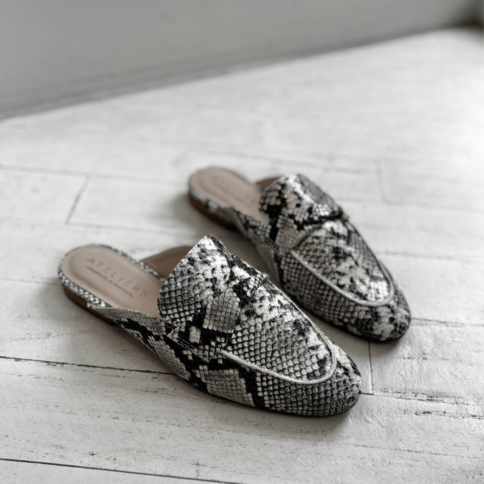 ATELIERS - SIMA MULE IN PYTHON LEATHER