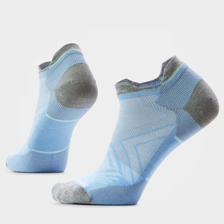 SMARTWOOL - WOMEN'S RUN ZERO CUSHION OMBRE PRINT LOW ANKLE SOCK IN CAPRI