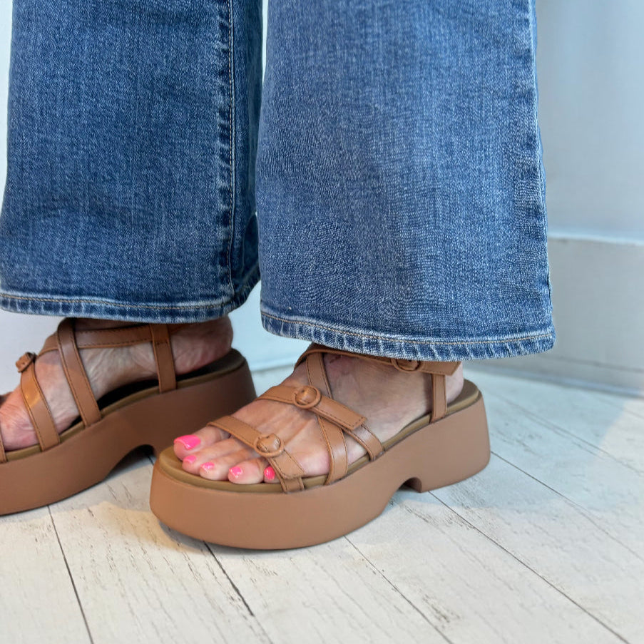 CAMPER - TASHA STRAPPY SANDAL K201713-002 IN NUDE LEATHER