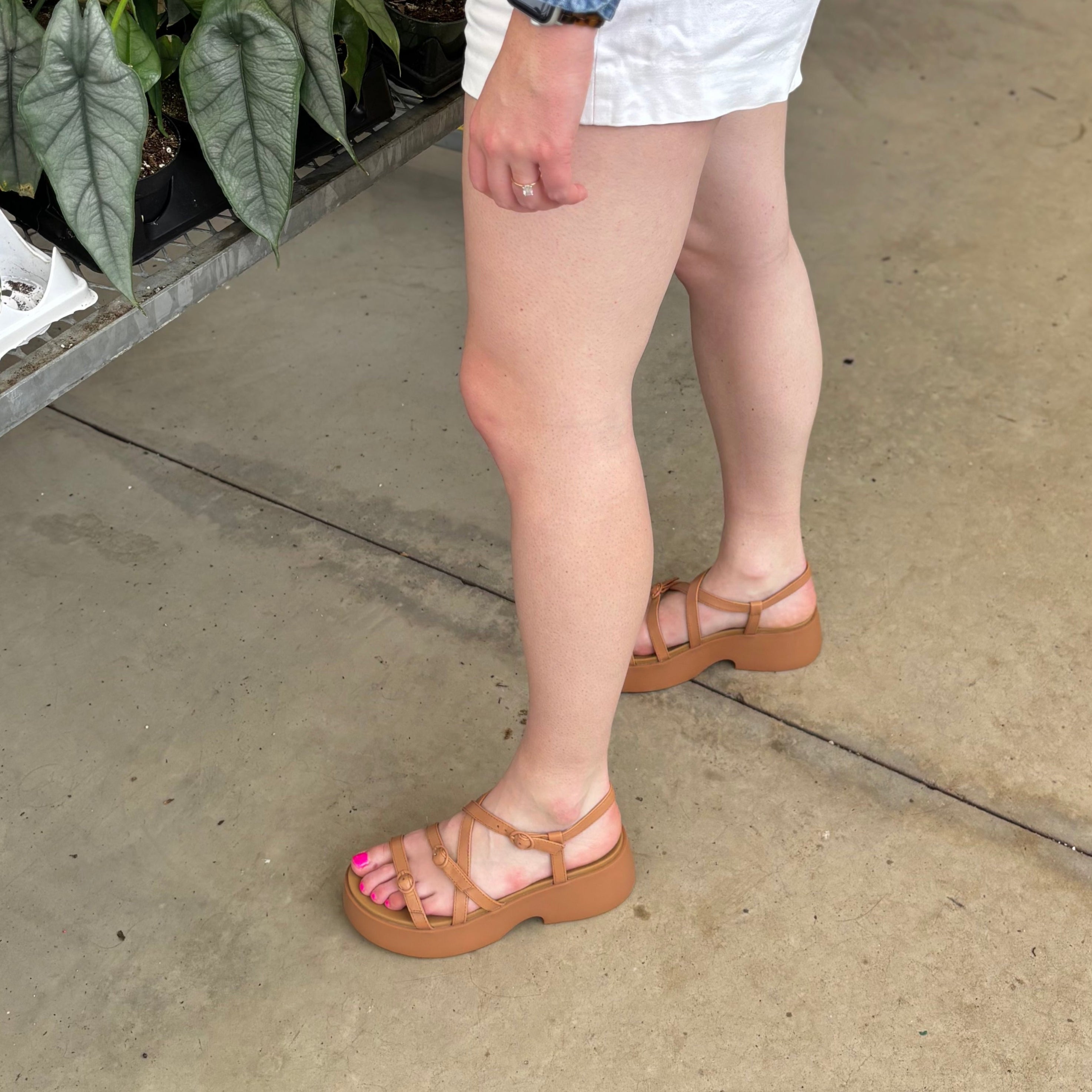 CAMPER - TASHA STRAPPY SANDAL K201713-002 IN NUDE LEATHER