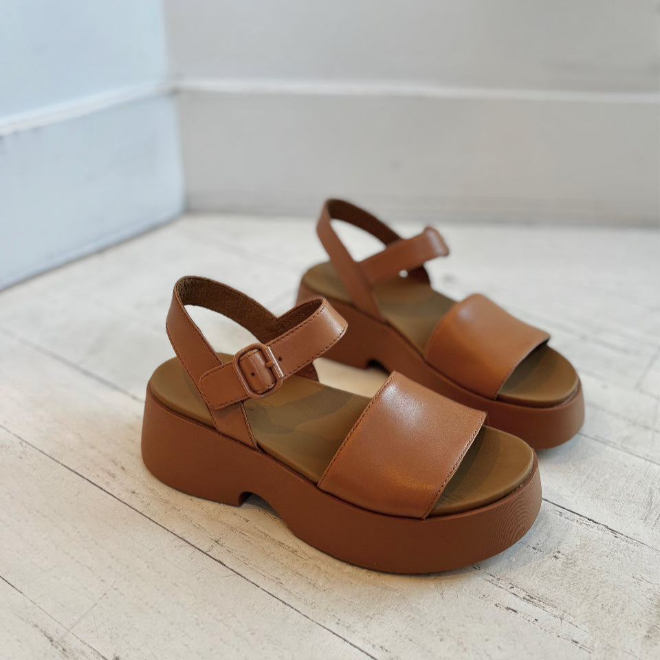CAMPER - TASHA SANDAL K201659-009 IN NUDE LEATHER