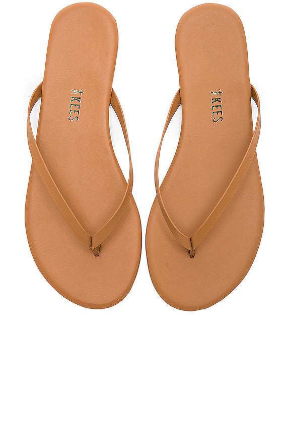 TKEES - FOUNDATIONS THONG SANDAL IN COCOBUTTER MATTE LEATHER