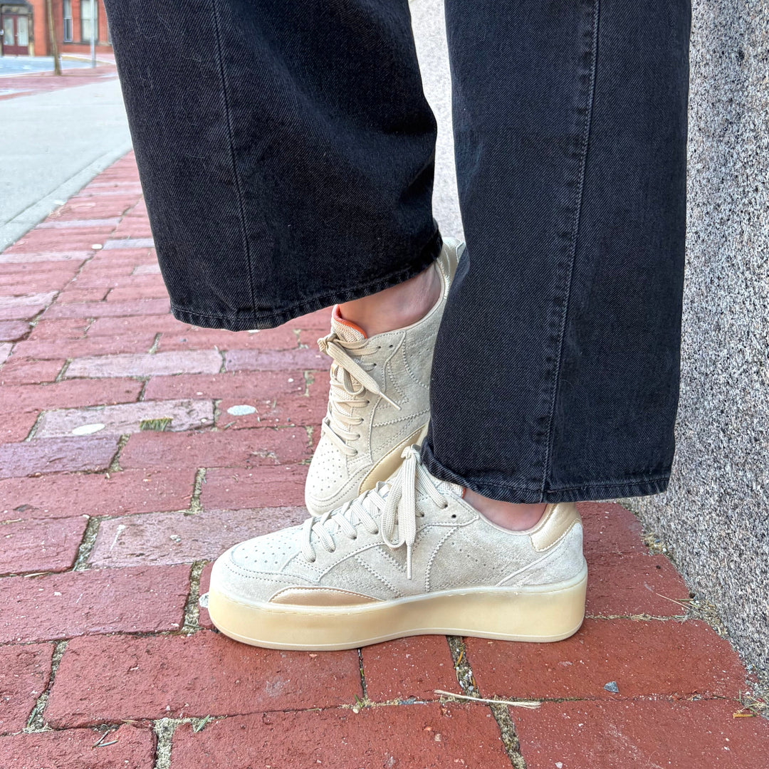 VICTORIA - TURIN SNEAKER 1265100 IN BEIGE SUEDE