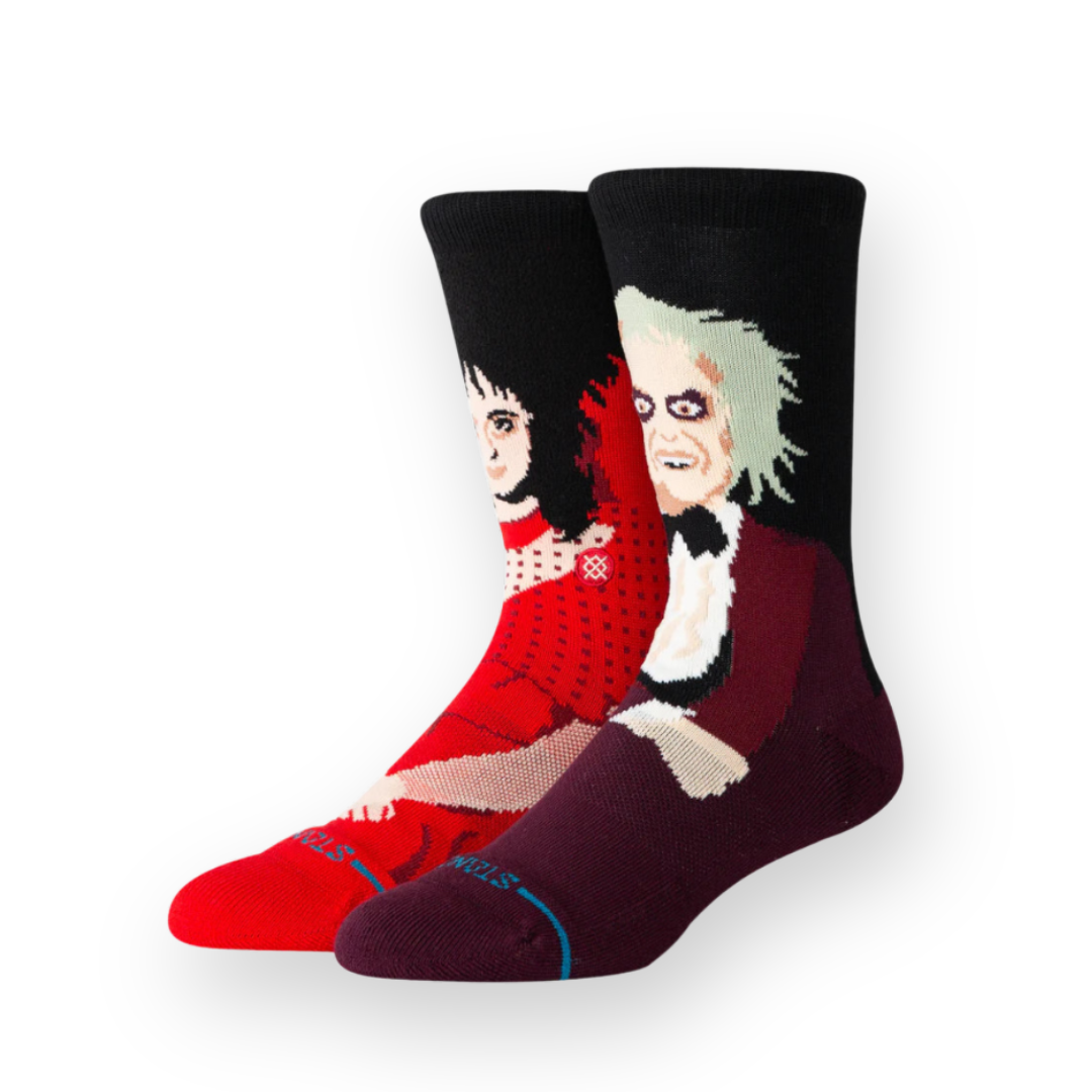 STANCE - DEARLY BELOVED CREW SOCK IN MAROON