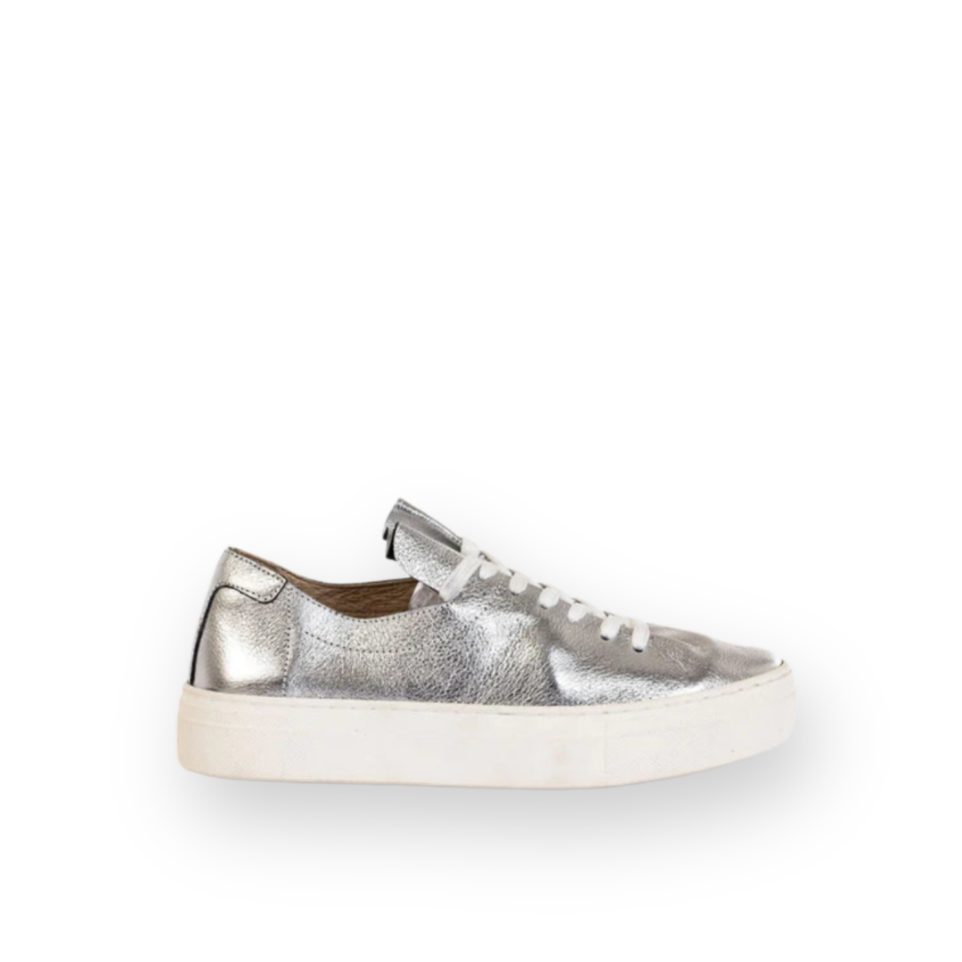 ATELIERS - VINCE SNEAKER IN SILVER LEATHER
