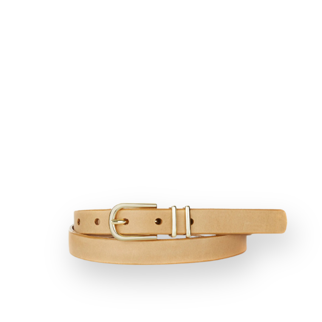 BRAVE LEATHER - WOMEN'S JULANE BELT IN VANILLA LEATHER
