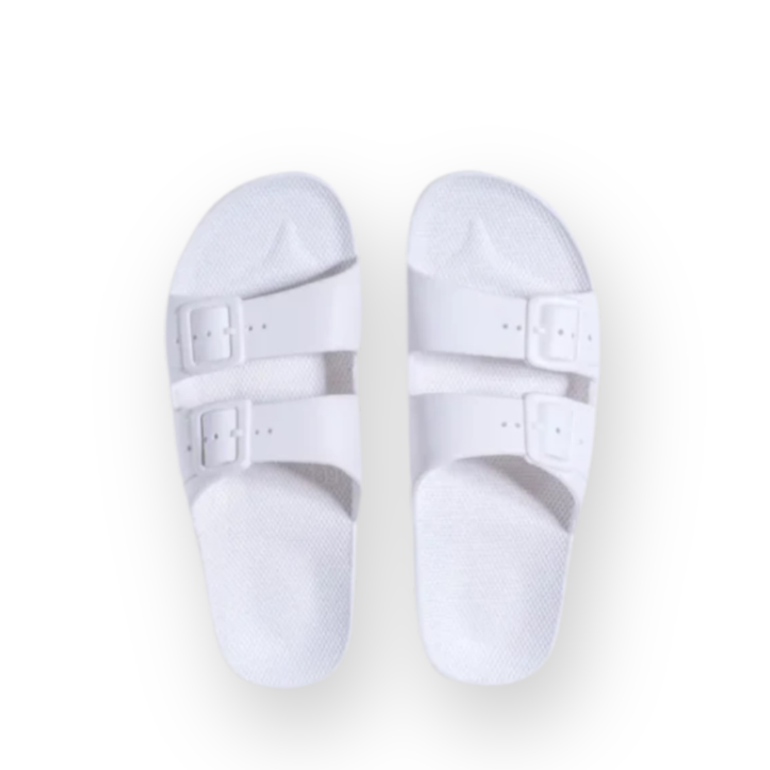 FREEDOM MOSES - EVA SLIDE SANDAL IN WHITE
