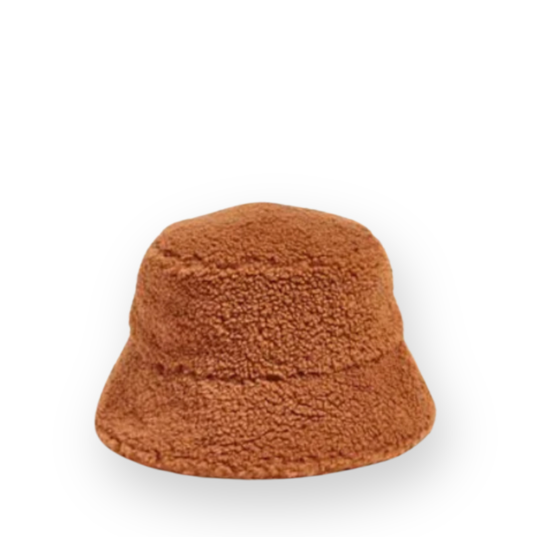 BRUME - WOMEN'S MOUNT RUNDLE BUCKET HAT IN CAMEL SHERPA