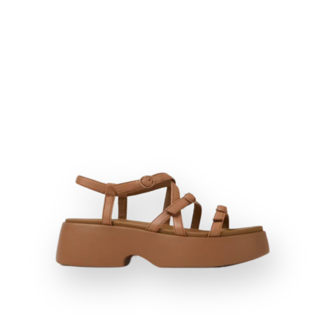 CAMPER - TASHA STRAPPY SANDAL K201713-002 IN NUDE LEATHER