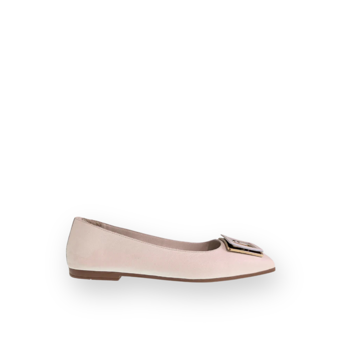 ATELIERS - SONATA FLAT IN OFF WHITE LEATHER