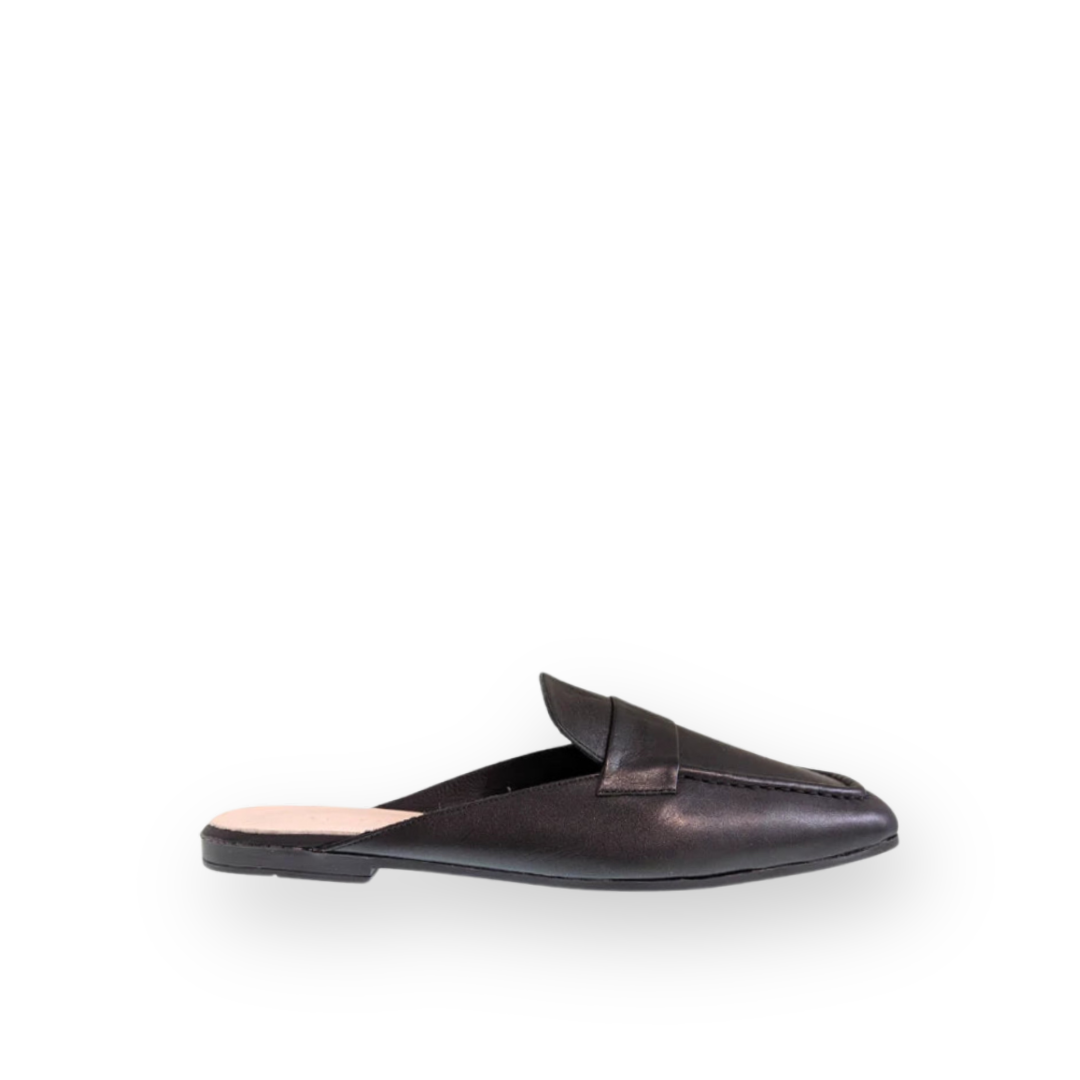 ATELIERS - SETA MULE IN BLACK LEATHER