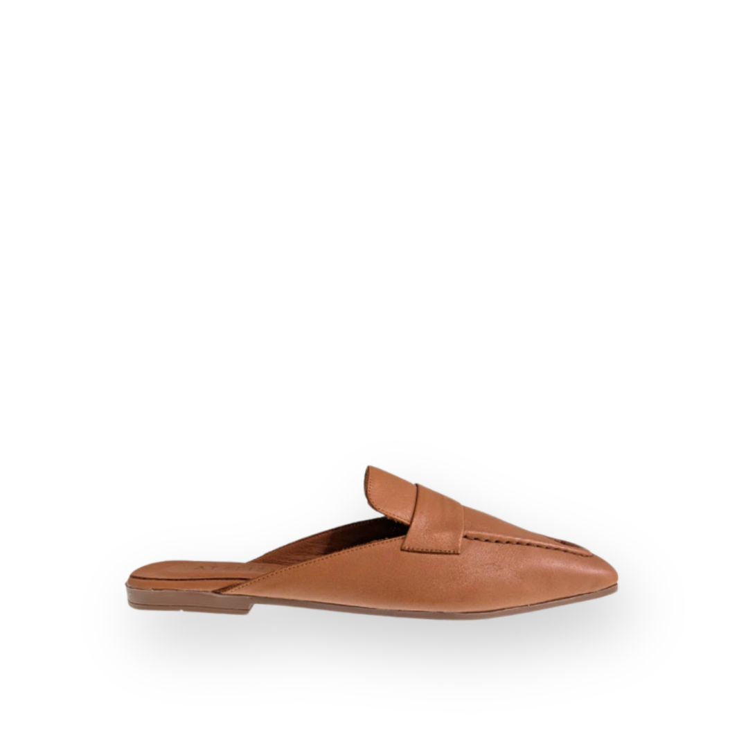 ATELIERS - SETA MULE IN TAN LEATHER