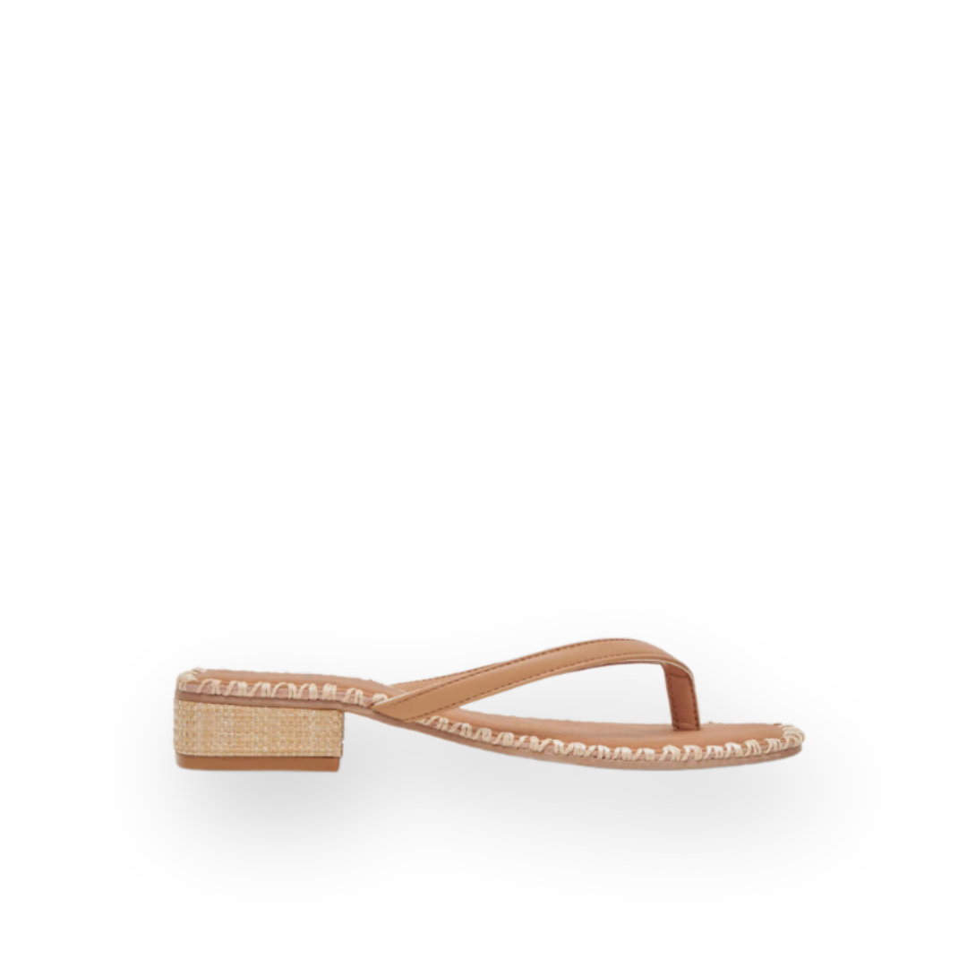 DOLCE VITA - BARTY THONG SANDAL IN LIGHT TAN SYNTHETIC SUEDE
