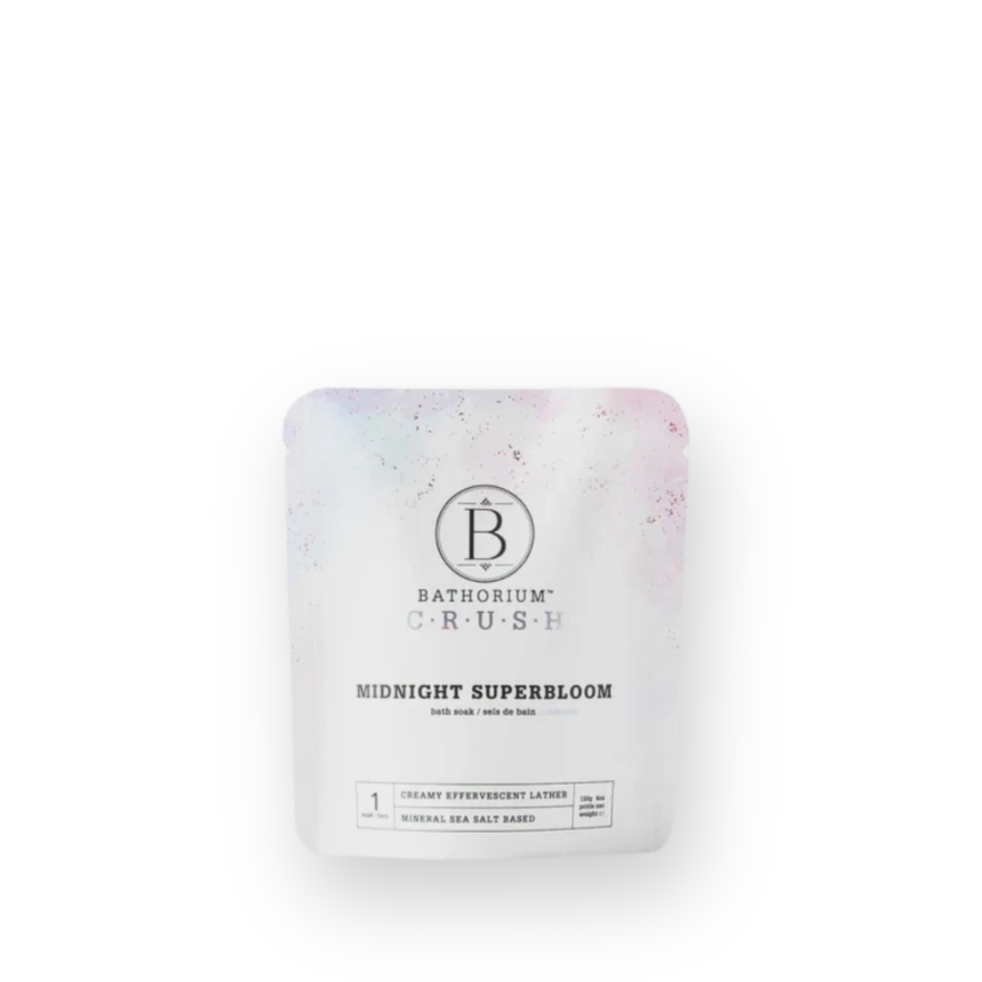 BATHORIUM - CRUSH BATH SOAK IN MIDNIGHT SUPERBLOOM - 120G