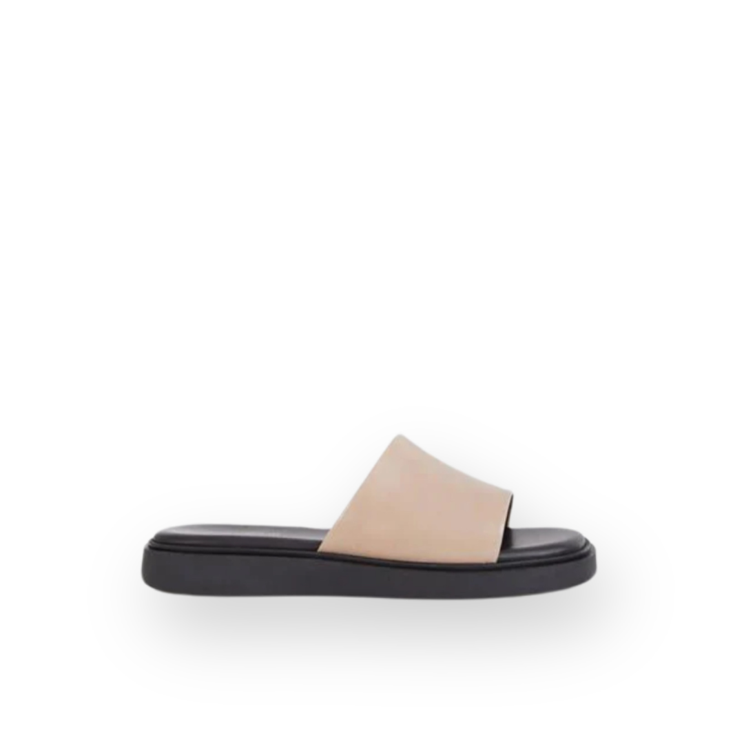 VAGABOND SHOEMAKERS - CONNIE SLIDE SANDAL IN LIGHT BROWN LEATHER