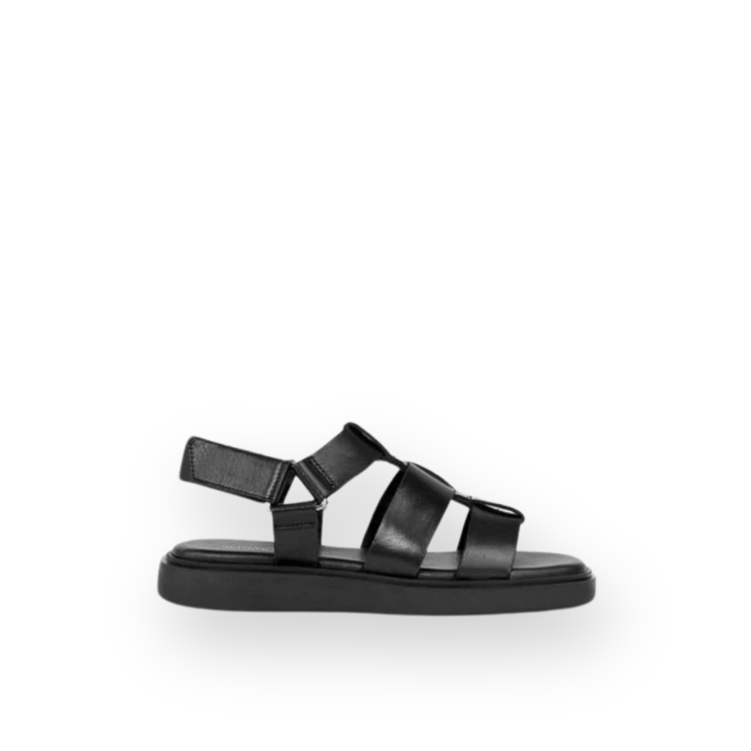 VAGABOND SHOEMAKERS - CONNIE SANDAL IN BLACK LEATHER