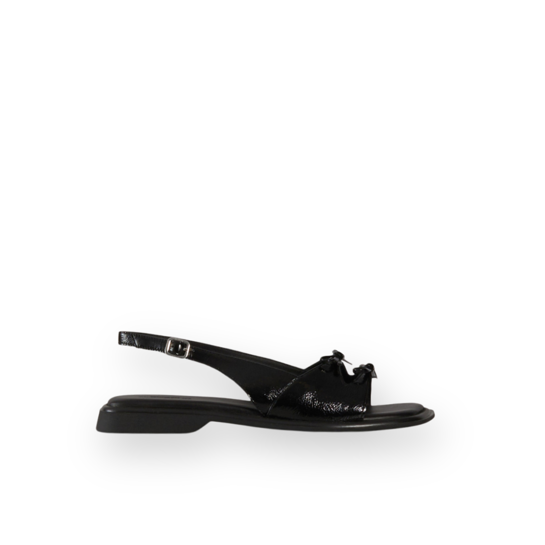 VAGABOND SHOEMAKERS - IZZY SLINGBACK SANDAL IN BLACK PATENT LEATHER