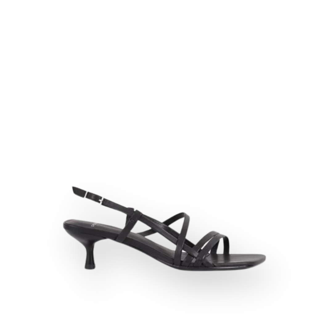 VAGABOND SHOEMAKERS - JONNA HEELED SANDAL IN BLACK LEATHER
