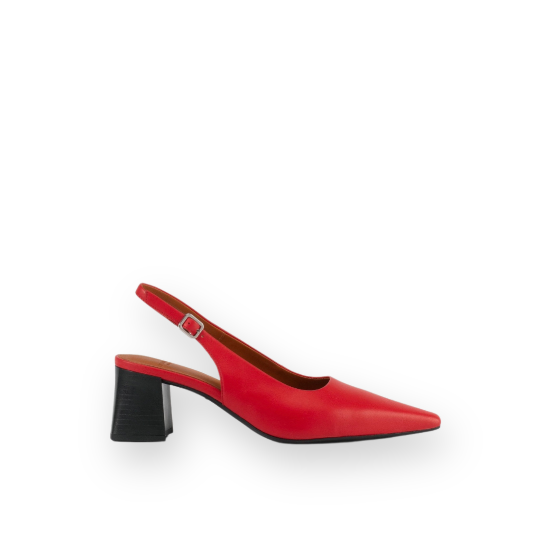 VAGABOND SHOEMAKERS - ALTEA SLINGBACK PUMP IN RED LEATHER
