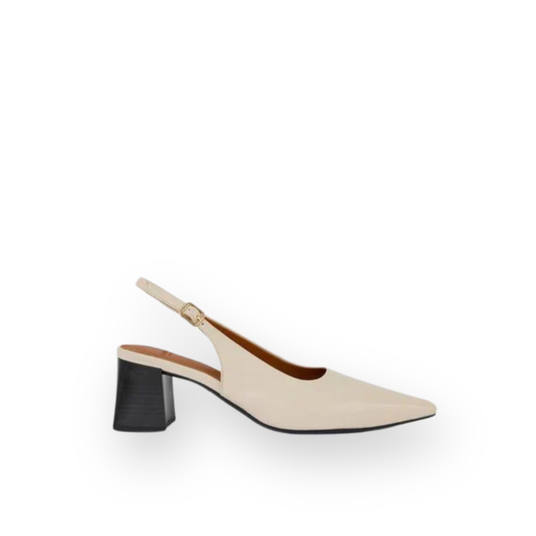 VAGABOND SHOEMAKERS - ALTEA SLINGBACK PUMP IN OFF WHITE LEATHER