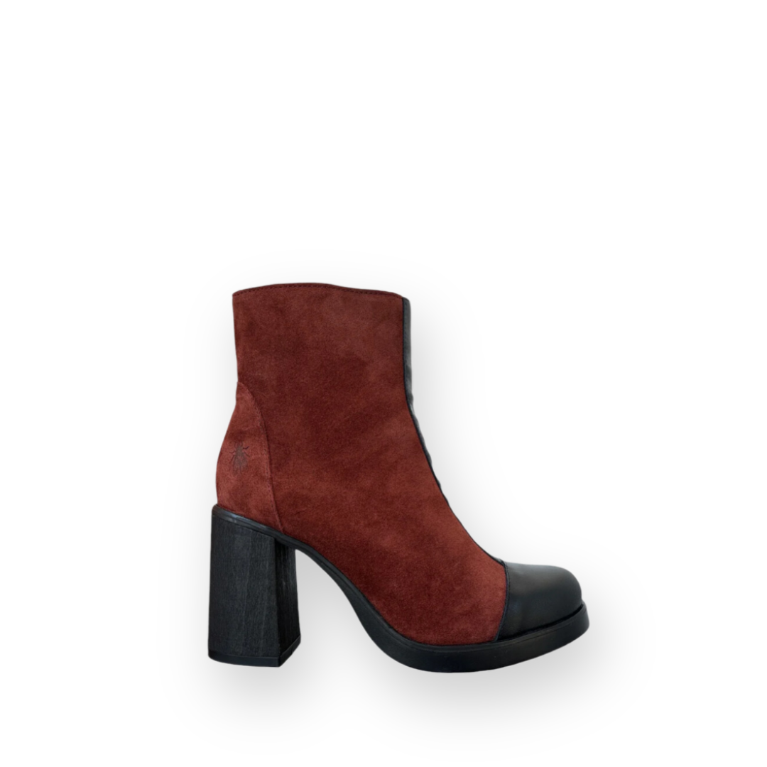 FLY LONDON - STIR985FLY BOOT IN OXBLOOD SUEDE