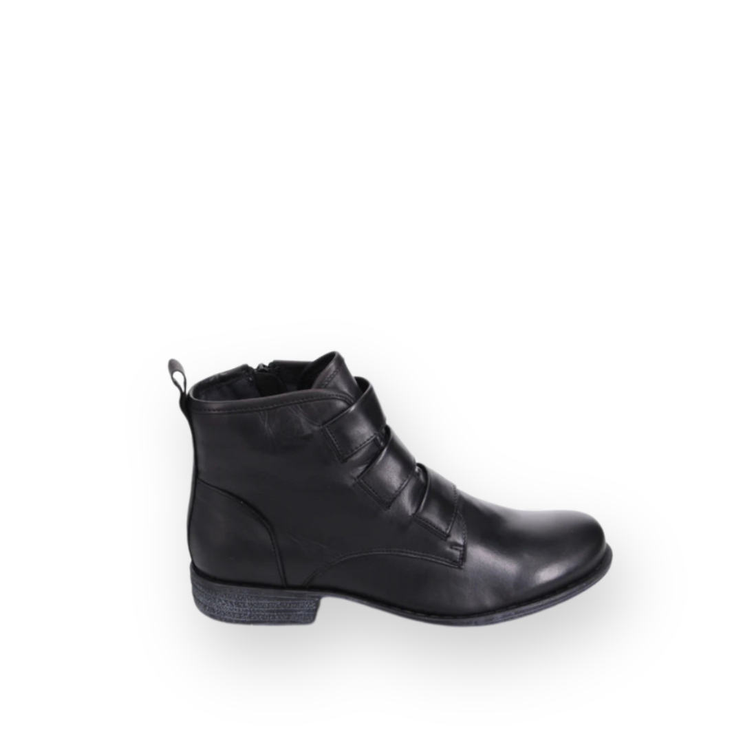 MIZ MOOZ - LANNA BOOTIE IN BLACK LEATHER