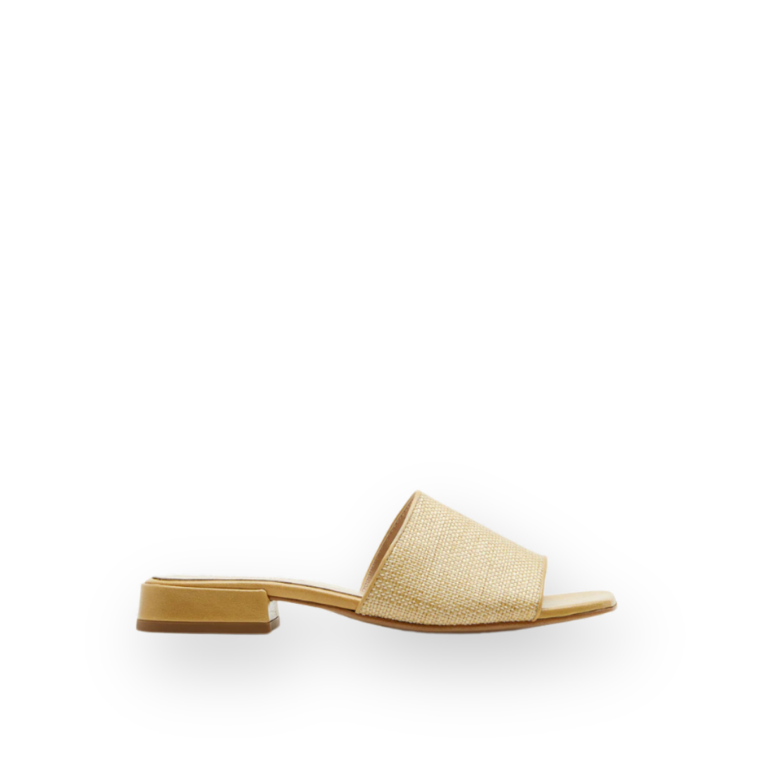 SISTER X SOEUR - BOBBY SLIDE IN NATURAL RAFFIA LEATHER