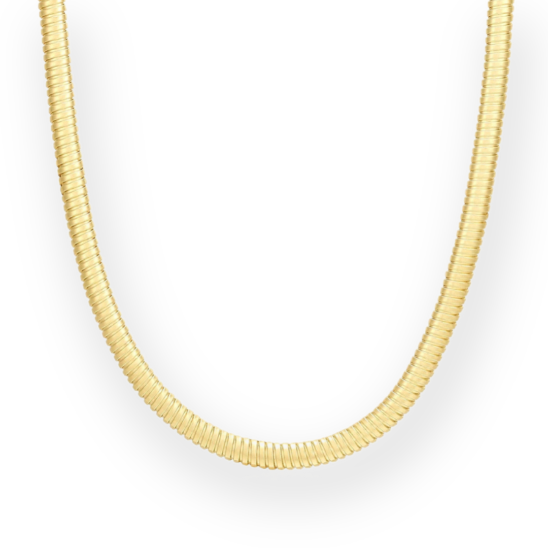 LUV AJ - MINI FLEX SNAKE CHAIN NECKLACE IN GOLD