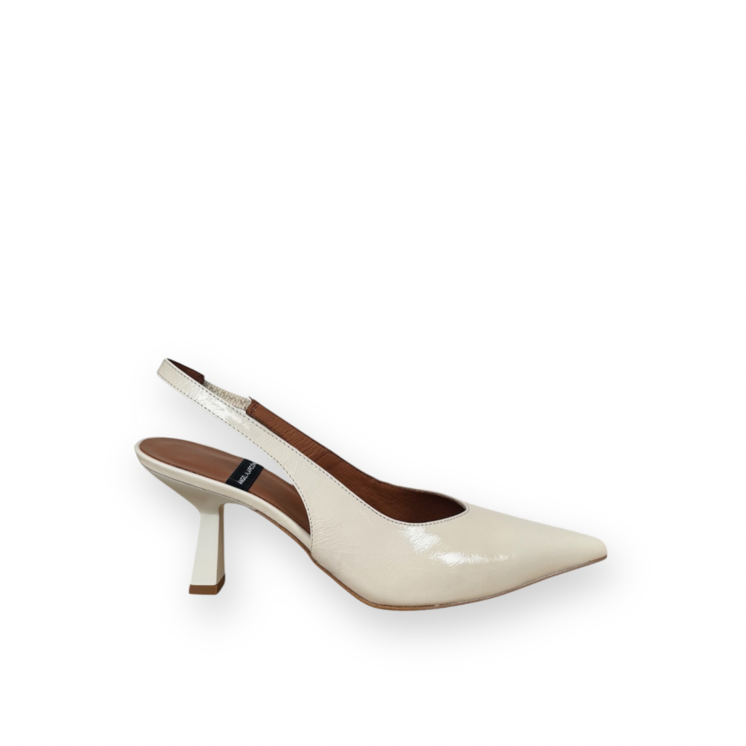 ANGEL ALARCON - MALLORY SLINGBACK PUMP IN VANILLA LEATHER