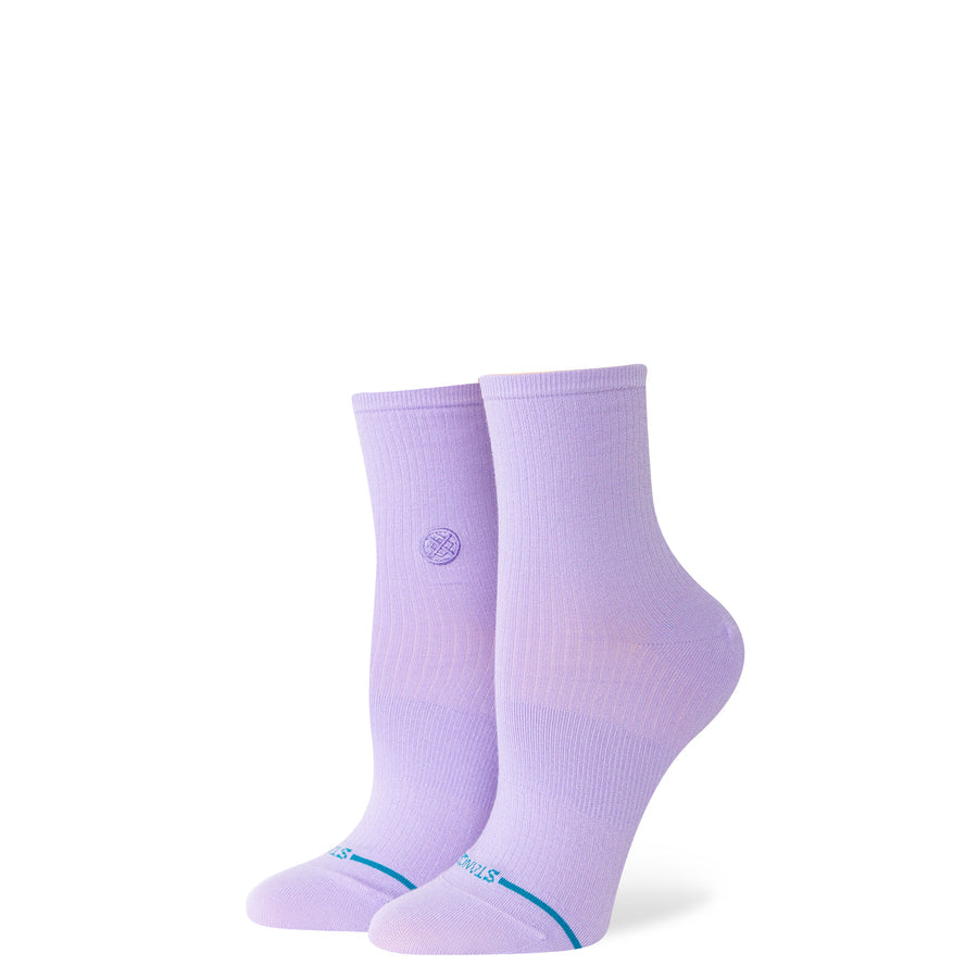 STANCE - W FINE RIB QUARTER SOCK IN PURPLE