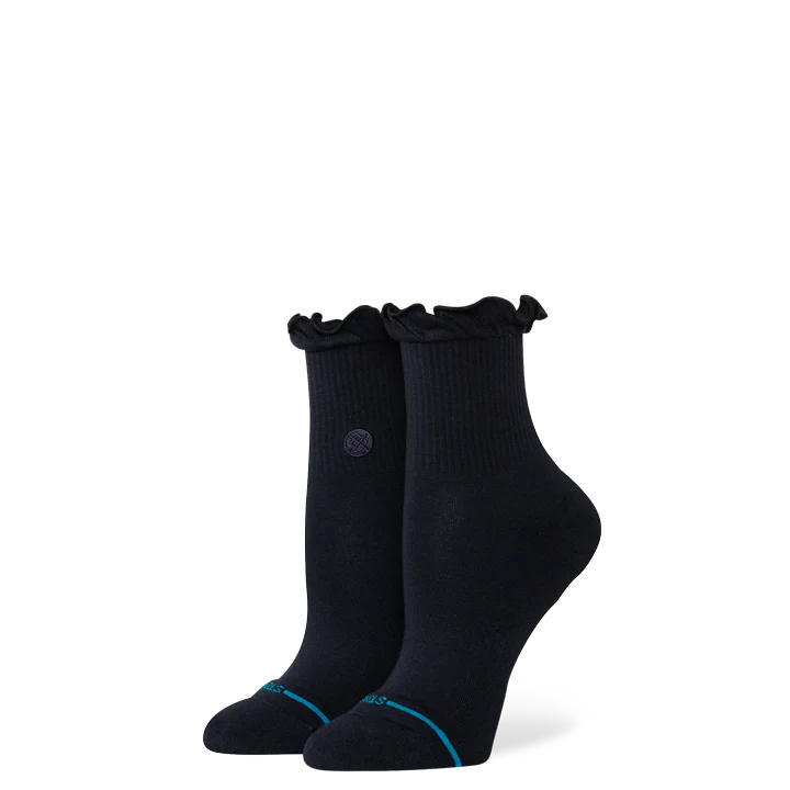 STANCE - W RUFFLE ICON QUARTER SOCK IN BLACK