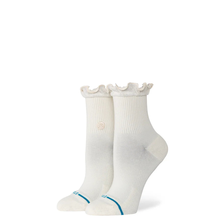 STANCE - W RUFFLE RUFFLE ICON QUARTER SOCK IN IVORY