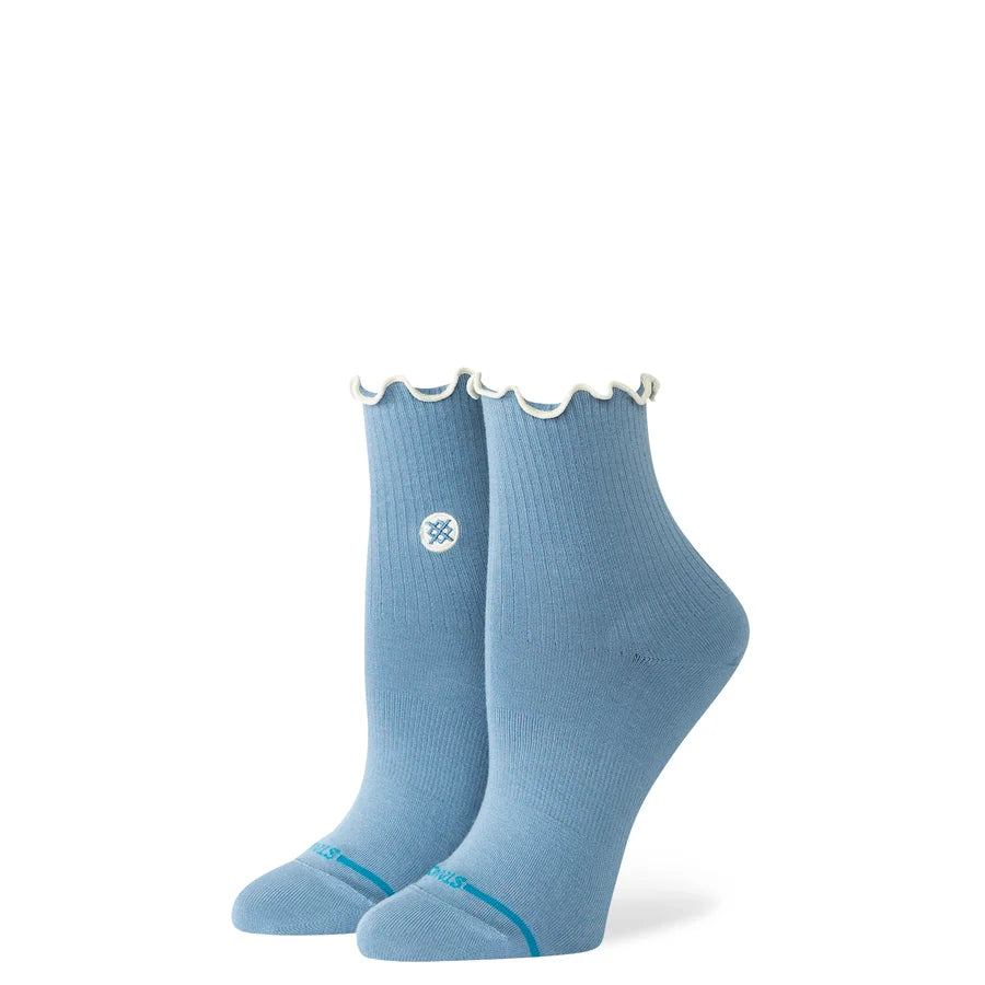 STANCE - W POP RUFFLE ICON QUARTER SOCK IN BLUE